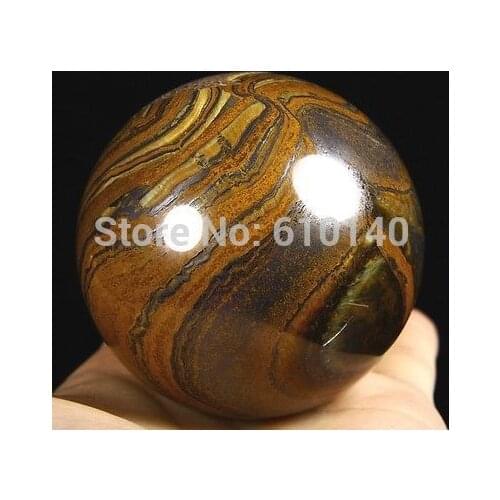 SCY Ball & Globe Huge 2.5" 63mm TIGER IRON EYE Sphere, Crystal Ball