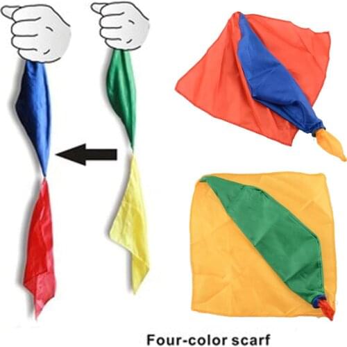 2019 Hot New Change Color Silk Scarf For Magic Trick By Mr. Magic Joke Props Tools Toys Gift Randomly YYY