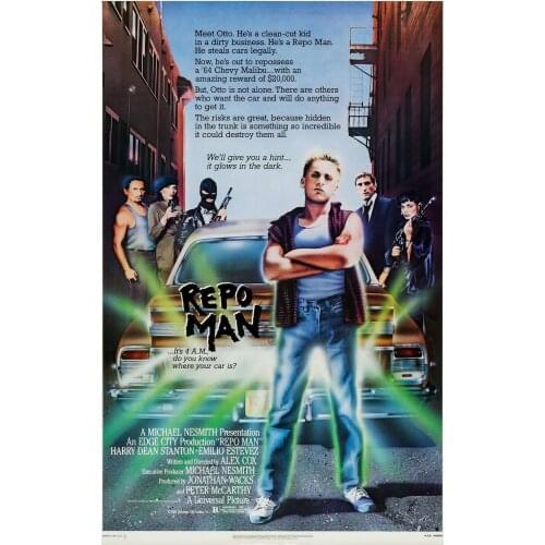 REPO MAN Movie Art Film Print Silk Poster Home Wall Decor 24x36inch