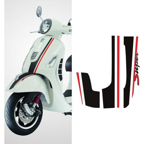 Reflective PVC Front Frame Decals Kit Case For Piaggio Vespa GTV GTS 250 300 300ie Super Motorcycle Sticker