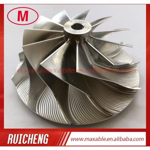 T04S 11+0 blades 58.47/76.07mm turbo milling/aluminum 2618/billet compressor wheel for Racing trailing angle 75 degree
