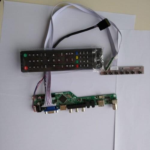 TV USB LED LCD VGA HDMI Controller driver Board For B156XTN02.1 15.6" 1366×768 panel Card cable