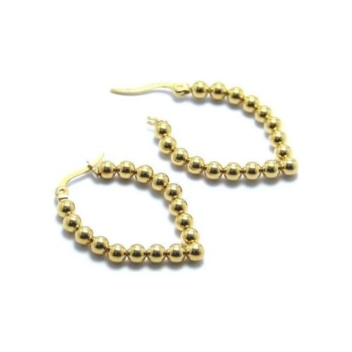 WTLTC Boho Multi Balls Hoop Earrings for Women Gold Beaded Charms Hoops Earrings Geometrical Dotted Earrings Statement Jewelry