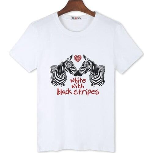 BGtomato zebras printing funny t-shirt mens cool summer casual tops fashion hip hop tshirt men casual clothes
