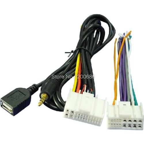 Wire Harness For Hyundai IX35 Elantra Kia K2 K5 Sportage Car Audio OEM Radio CD DVD wire Harness Cable Adaptor