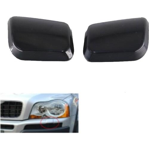 1 Pair of Headlight Washer Nozzle Cover Cap for Volvo XC90 2003-2006 30698209 30698208 Washer Nozzle Cap Car Styling
