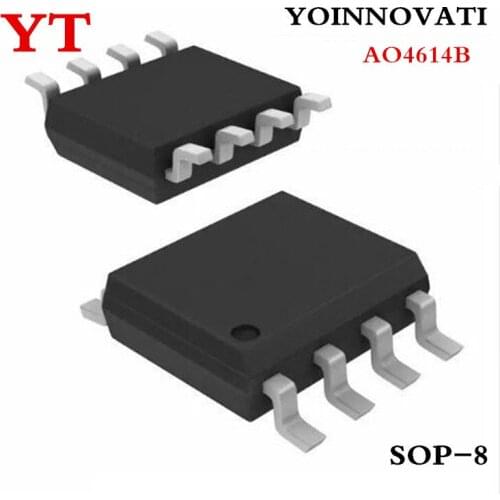 10pcs/lot AO4614 AO4614B LCD power supply chip high pressure plate MOSFET N/P-CH 40V 6A/5A