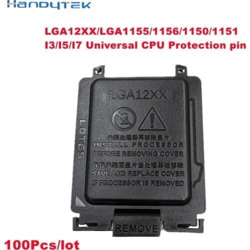 100PCS Motherboard CPU Socket Protection Shell Black Cover Universal CPU Protection pin cover for LGA 12XX/1155/1156/1150/I5/I7