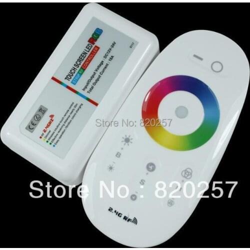 2.4Ghz RF Wireless Full Touching LED RGB Remote Controller 12V/24V Smartphone or Tablet WiFi Compatible Controller