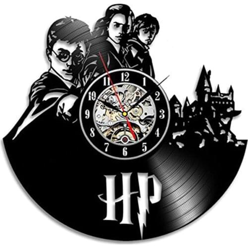 2021 Hot Vinyl Record Wall Clock Theme Art Watch Clock Black Duvar Saati Home Decorative