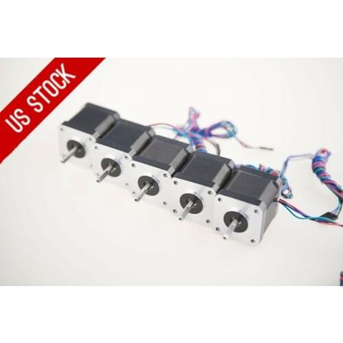 EU US Free Ship 5PCS Nema17 D-shaft Longs stepper Motor Nema17 1.5A 17HS5415 DIY motor and CNC XYZ