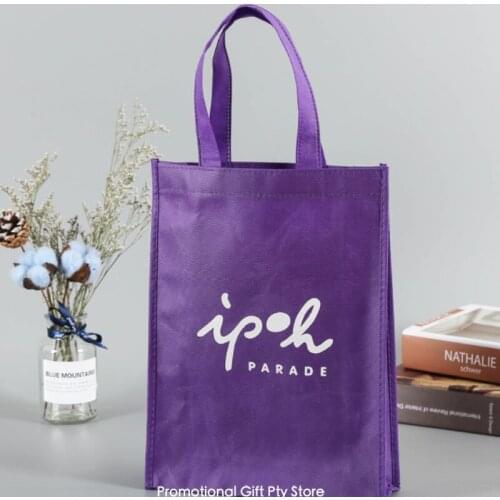 500pcs Custom Logo Print Non Woven Recycle Bag Promotion Eco-friendly Polypropylene Shopping Bag Tote Pouch Storage Handbag