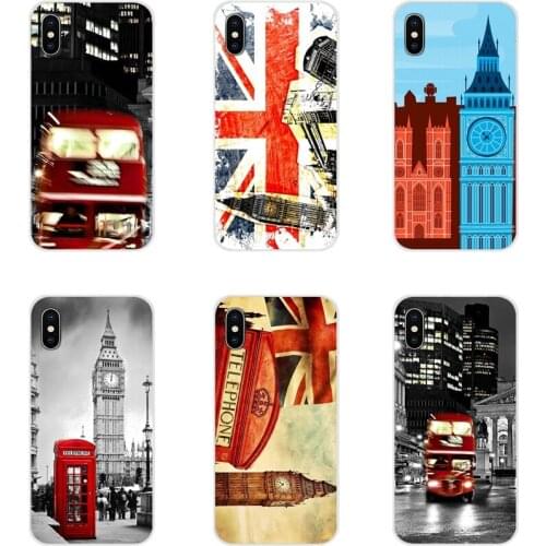 Accessories Phone Bag Case London Bus England Telephone For Huawei P8 9 Lite Nova 2i 3i GR3 Y6 Pro Y7 Y8 Y9 Prime 2017 2018 2019