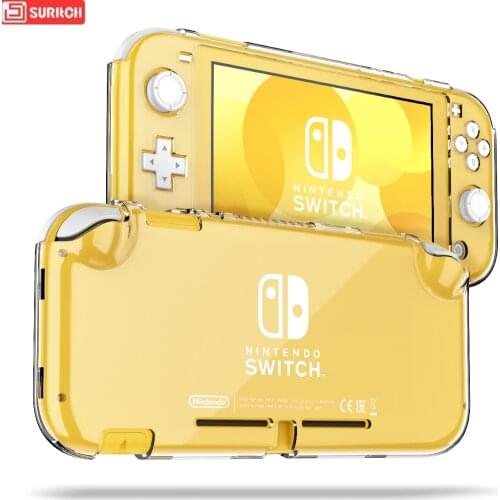 SURITCH Case for Nintendo Switch Lite Transparent Crystal Anti-scratch Protective Cover Case for Switch Lite Console slim cover