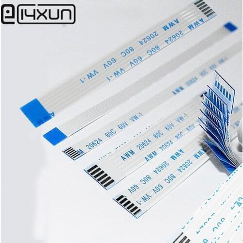 EClyxun 1pcs FFC FPC Cable 1.25mm Pitch 500mm Length Type A B Flexible Flat Cable 8P 10P 14P 16P 20P 24P 26P 30P 7P 15P 11P 13P