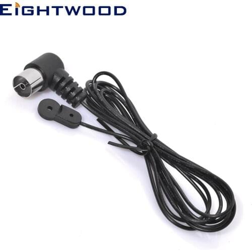 Eightwood FM Antenna 75Ohm UNBAL 5ft Cable IEC/PAL for Yamaha RX-V461 Pioneer VSX-516 Onkyo Bose Natural Sound Stereo Receiver
