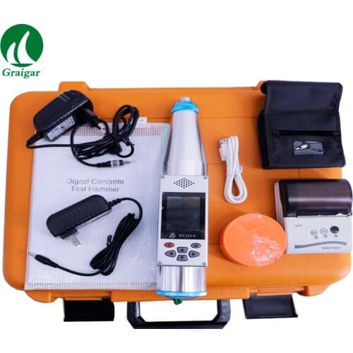 HT225-V Integrated Digital Voice Concrete Test Stroke of Rebound Hammer: 75mm