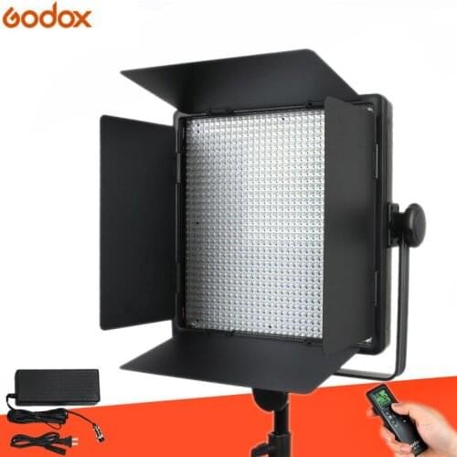 Godox LED1000C Studio Video Light Lamp for Camera Camcorder Wireless Remote Changeable Version 3300K-5600K