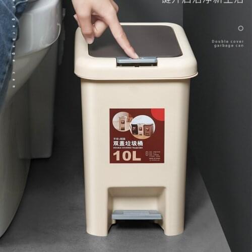 Nordic Style Trash Bin High Capacity Storage Baskets Cleaning Tools Accessories Trash Bin Cubo De Basura Home Merchandises DB0LJ