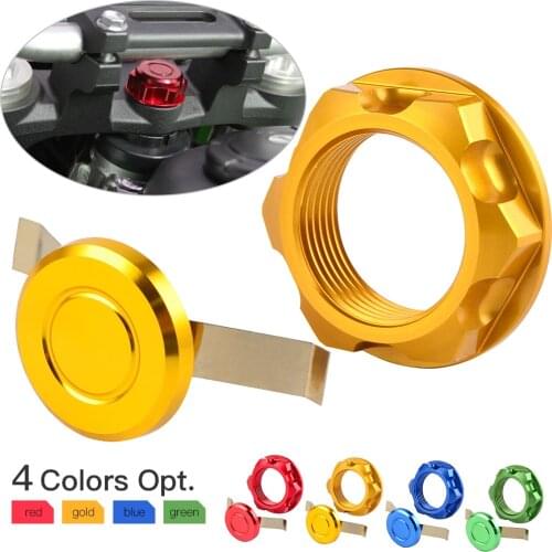 Steering Stem Nut Cap Cover For Suzuki RMZ250 Djebel250XC RMX250/S DRZ400S/E DRZ400SM V-STROM 650 1000 XT RMZ RMX 250 DRZ 400S