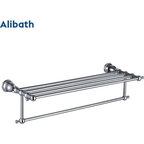 Brass Bathroom Towel Holder Home Hotel Accessories Hardware Set Organizer Wall-mounted Towel Rack New Towel Hanger