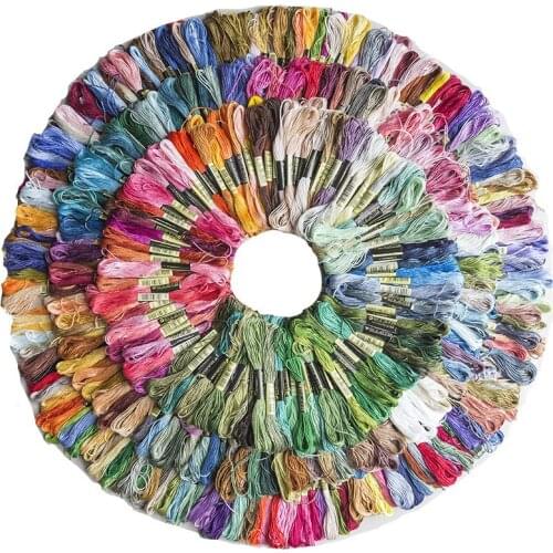 Cxc threads 447pcs DIY Cross Stitch Threads Hand Embroidery Floss Skeins Full Range Colors Friendship Bracelets Floss Crafts