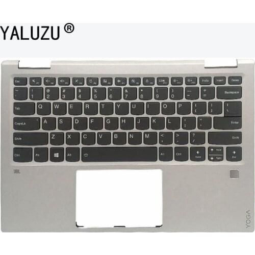 YALUZU New laptop keyboard FOR LENOVO yoga 720 YOGA 720-13 IKB US Keyboard Palmrest Upper Case Backlight