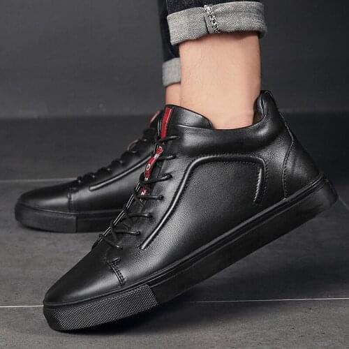 Autumn Winter Fashion New Genuine Leather Men Shoes Casual British Men Boots Luxury Brand Male Gentleman Shoes Zapatos De Hombre