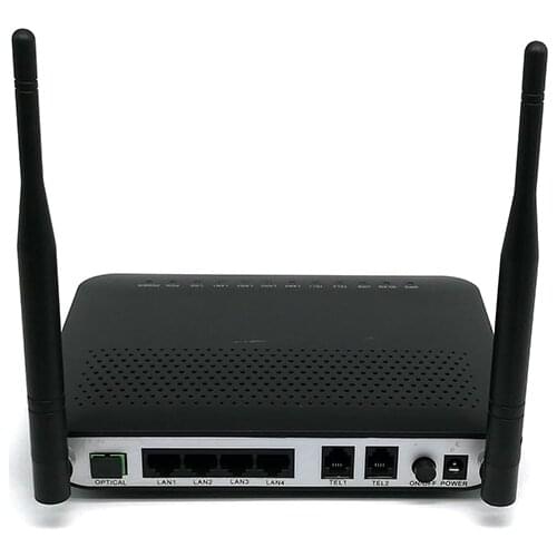 New HW XPON ONT ONU HG8245 4GE+2TEL+WIFI Black GPON EPON English interface, customized logo for you. HG8240H ANATEL