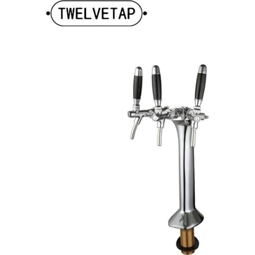 TWELVETAP Snake Beer Distribution Equipment Bar Column High-end 304 Stainless Steel Circulating Pipe Three-hole Serpentine