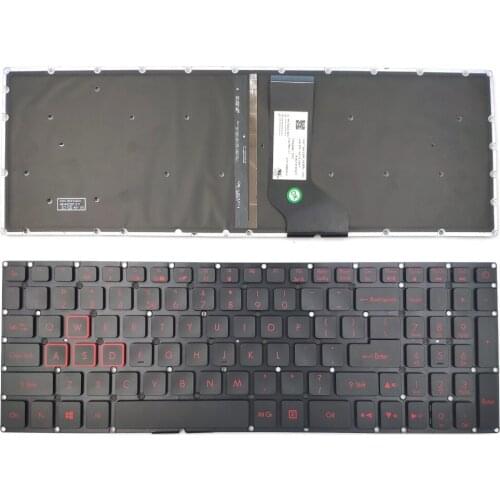 English For Acer Nitro 5 AN515-51 N17c1 AN515-52 AN515-53 Series Laptop Keyboard US Black With Backlit