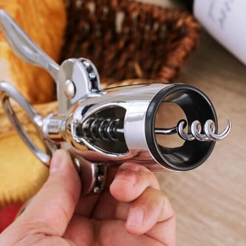 Bottles Opener Remover Wine Opener Wing Corkscrew Zinc Alloy Premium Threaded Stainless Speed Small Portable Bottles Openers