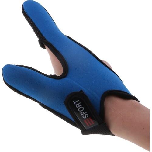 Anti-Slip Breathable Fishing Gloves, Double Finger Glove, Thumb & Index Finger Protector for Right Hand