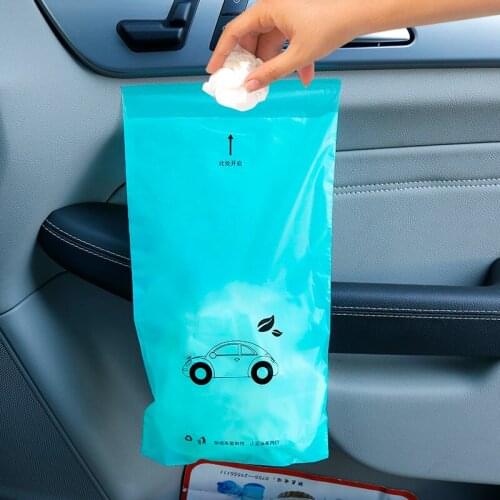Self-Adhesive Car Organizer for Car Trash Bag Auto Trash Can Car Accessories Garbage Storage Bag For car home office