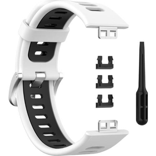Silicone Replacement Dual Color Watch Band Wrist Strap For -Huawei Watch Fit Dropship