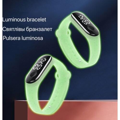 Luminous Candy Color Kids Children Watches Birthday Gift For Boy Girls Silicone Strap Watch LED Digital Kid Watch Sport Watches