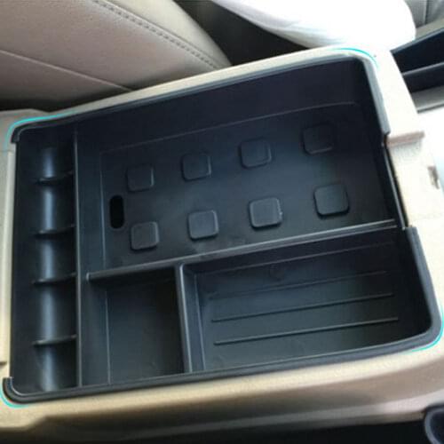 Car Armrest Storage Box Containor Box Compartment Pallet Tray For Toyota Highlander Kluger 2008-2013