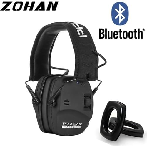 ZOHAN Electronic Shooting Ear Protection Sound Bluetooth Noise Reduction Ear Muffs Professional for Hunting Ear Defender NRR22db