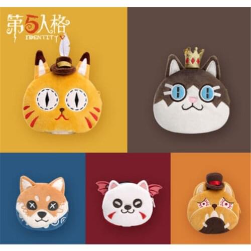 Identity V Original Mr.Whiskers Lost Dog Wick Attendant Purse Plush For Women Handbag Decorations Fashion Cute Llovely Gift H