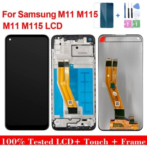 6.4'' LCD Display For SAMSUNG Galaxy M11 M115 2020 M115F M115F/DS M115M/DS LCD Touch Screen Digitizer Assembly + with Frame