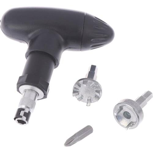 1 Set Golf Spike Ratchet Handle Wrench Tool Bits Golf Remover Ripper Steel Ratcheting Shoe Cleats Practical Club New