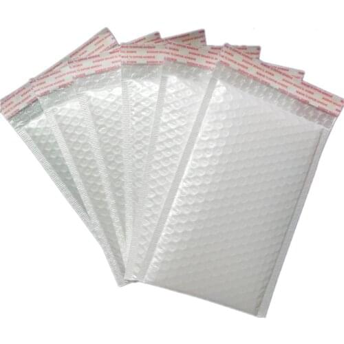 110x130mm 5PCS White Foam Envelope Bag Mailers Padded Shipping Envelope Bubble Mailer Packaging Bags For Business Packaging