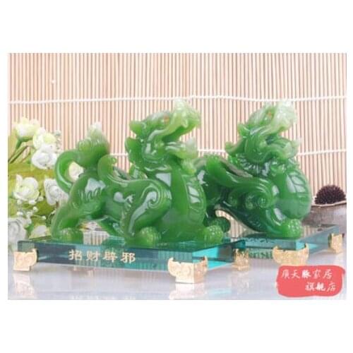 2 Pixiu 16.5CM Arts and crafts move to high grade gifts Crafts Opening up crafts sculpture decoration statues Home