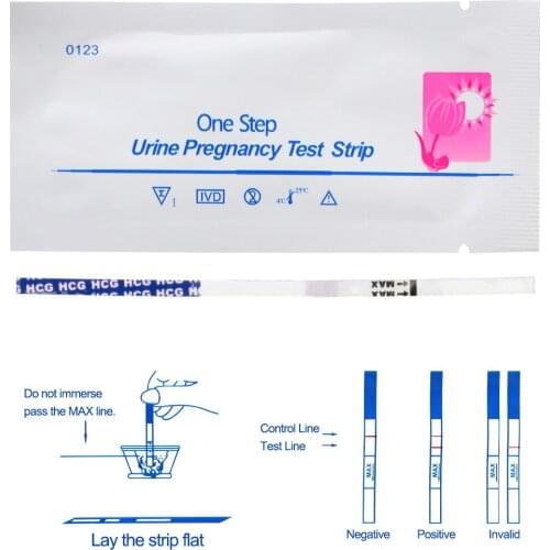 Urine Measuring 20Pcs Expecting a baby Early Pregnancy Test Strips Women HCG Early Testing Kits Home Private 99% Accuracy