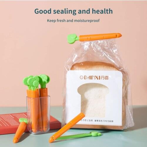 5Pcs Sealed Clip Carrot with Magnet Storage Box, Groove Design Save Space Kitchen Tool