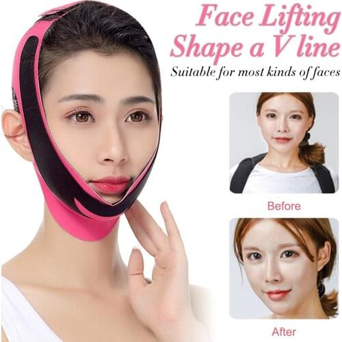 Face Slimming Bandage Elastic V Line Face Shaper Women Chin Cheek Lift Up Belt Facial Anti Wrinkle Strap Face Care Slim Tools