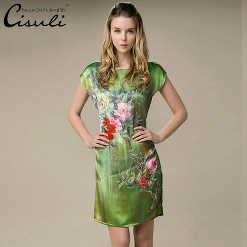 CISULI Summer Silk Dresses