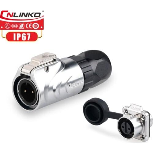 Cnlinko 2 3 4 5 6 7 8 Pin M12 Electric Power Cable Aviation Connector 3A 5A 100V 125V AC DC Power Charging Adapter Outdoor Solar