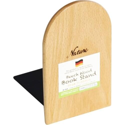 Wood Bookends Support for Shelves Decorative Book Ends for Heavy Books/Office Files/Magazine 3.14'' x 3.86'' x 5.11
