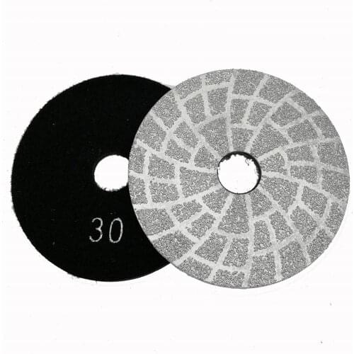 DIATOOL 2pcs 4" Vacuum Brazed Diamond Grinding Disc Diameter 100mm Dry or Wet Grinding Shaping Beveling Smoothing Rough Surface